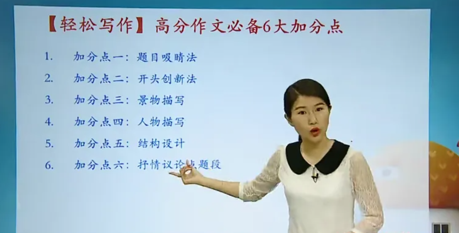 【王帆语文】王帆初中作文课-中考高分作文必备六大加分点(小帆课堂)-学习资料网