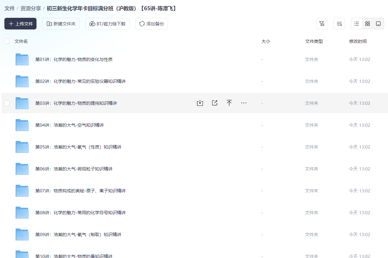 图片[3]-初三新生化学年卡目标满分班（沪教版）【65讲-陈潭飞】-学习资料网