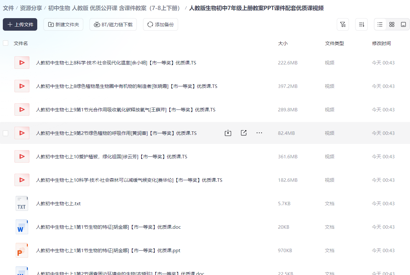 图片[5]-初中生物 人教版 优质公开课 含课件教案（7-8上下册）-学习资料网